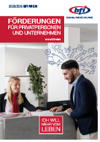 Coverbild Förderfolder des BFI Wien